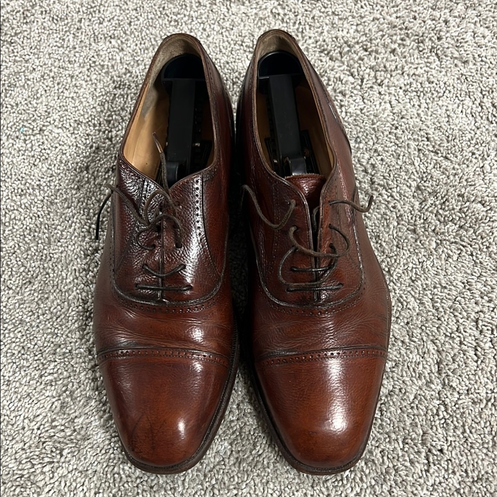 Classic Walles Club Brown Leather Men's Dress Shoes